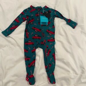 Posh Peanut x Disney One Piece Footie Pajama Christmas Mickey 0-3 months